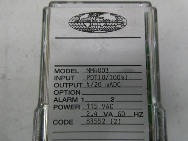 WILKERSON INSTRUMENT MM4003 115VAC NSMP