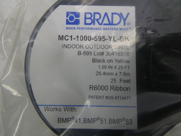 BRADY MC1-1000-595-YL-BK NSMP