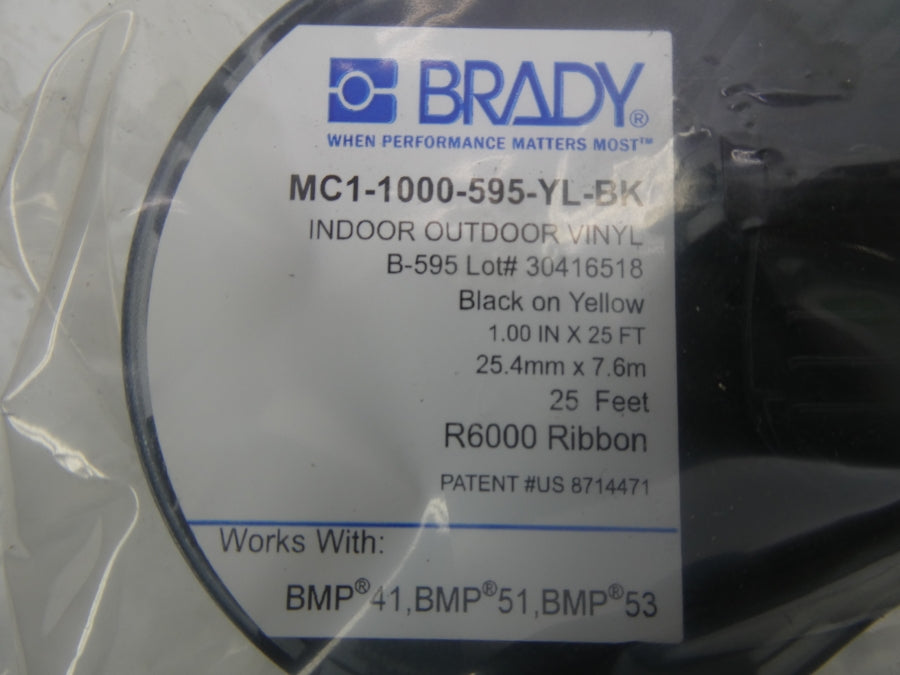 BRADY MC1-1000-595-YL-BK NSMP