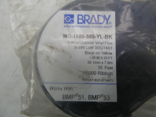 BRADY MC-1500-595-YL-BK NSNP