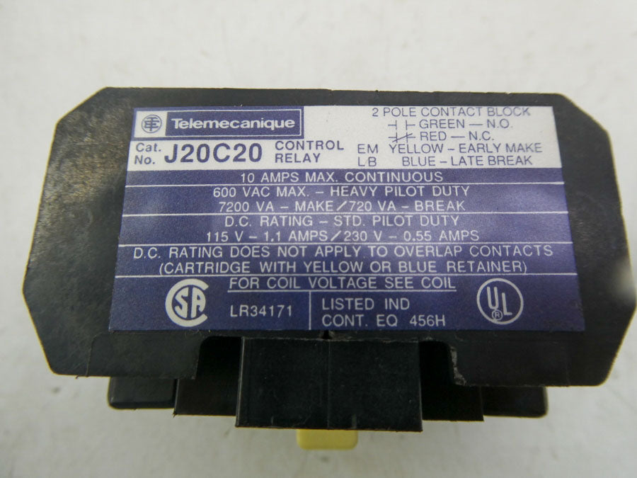 TELEMECANIQUE J20C20 600VAC 10A NSNP
