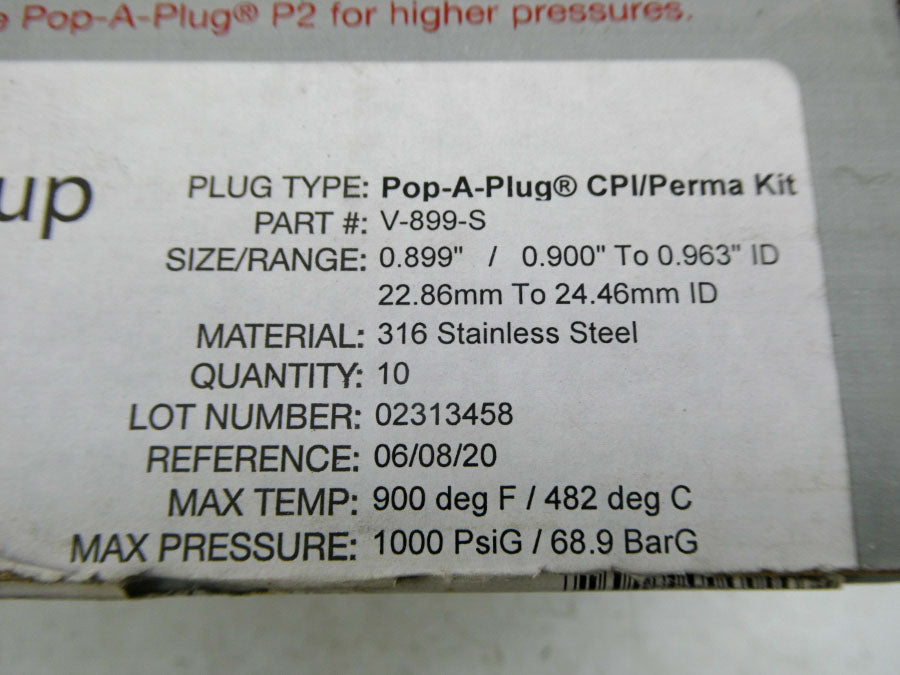 CURTISS WRIGHT V-899-S (PKG OF 10) NSMP