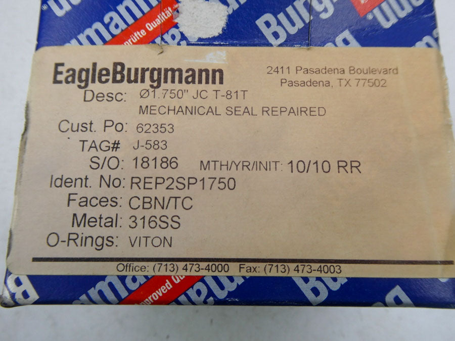 EAGLE BURGMANN REP2SP1750 NSMP