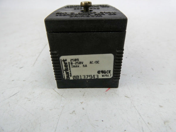 BURKERT 2509 00137943 250VAC/DC 6A NSNP