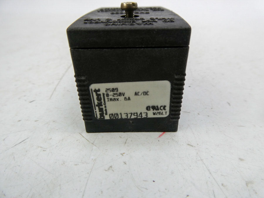 BURKERT 2509 00137943 250VAC/DC 6A NSNP