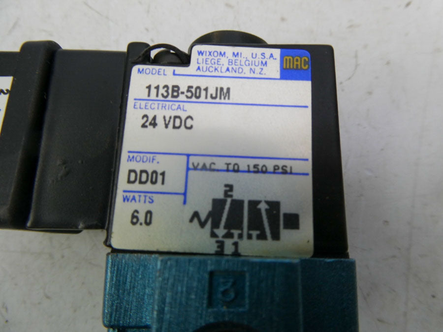 MAC 113B-501JM 24VDC 150PSI NSMP