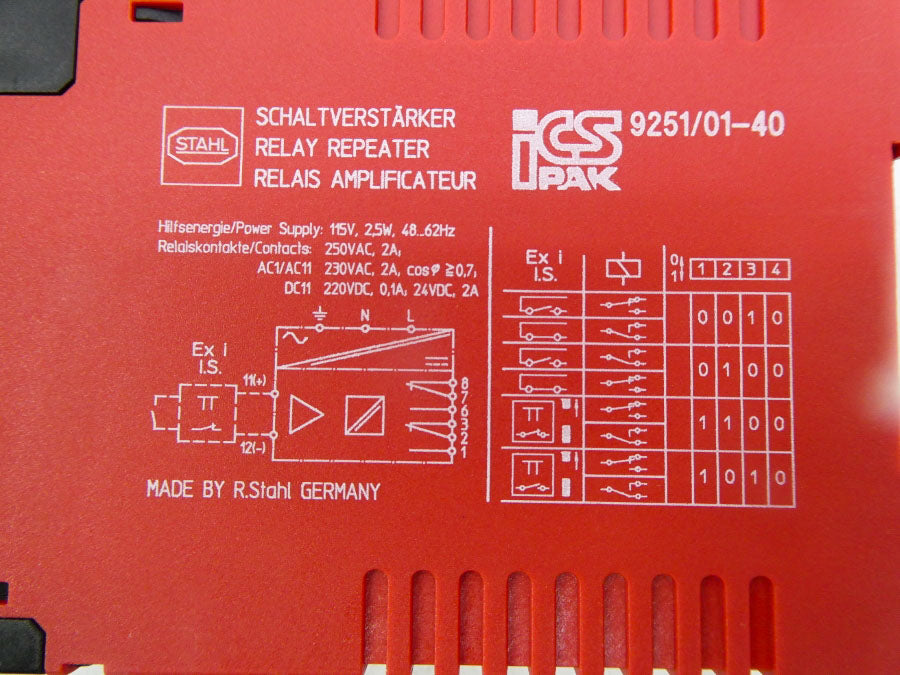 STAHL 9251/01-40 115V 2A NSNP