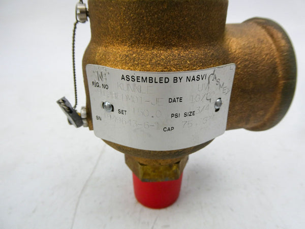 KUNKLE 912BEDM01-JE0150 150PSI 3/4" NSNP