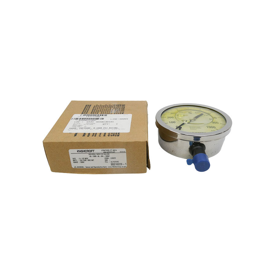 ASHCROFT 45-1009-AL-04L-1000# 1000PSI 4-1/2" NSMP