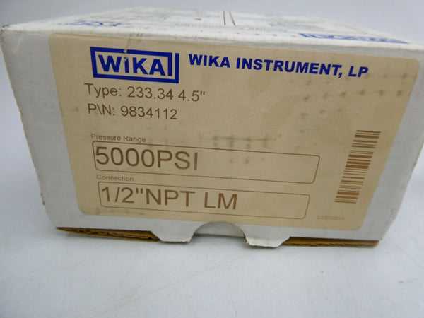 WIKA 9834112 5000PSI 4.5" NSMP