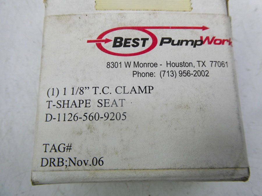 BEST PUMP WORKS D-1126-560-9205 1-1/8" NSMP