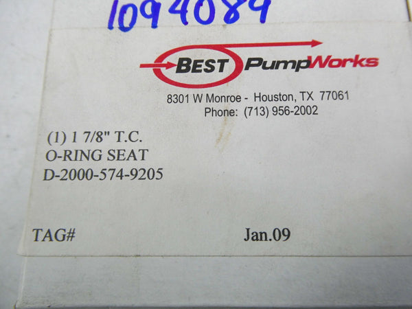 BEST PUMP WORKS D-2000-574-9205 1-7/8" NSMP
