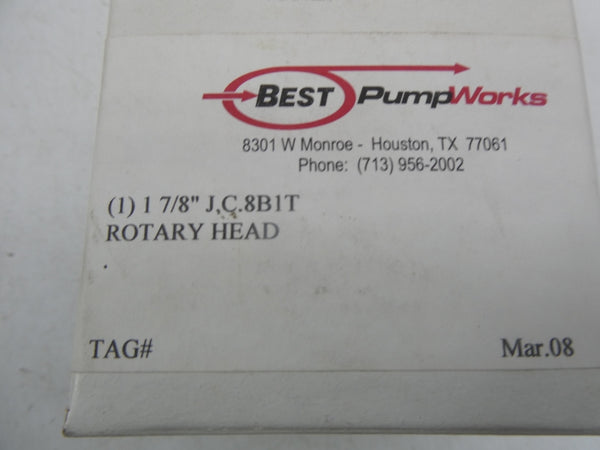 BEST PUMP WORKS 8B1T 1-7/8" NSMP