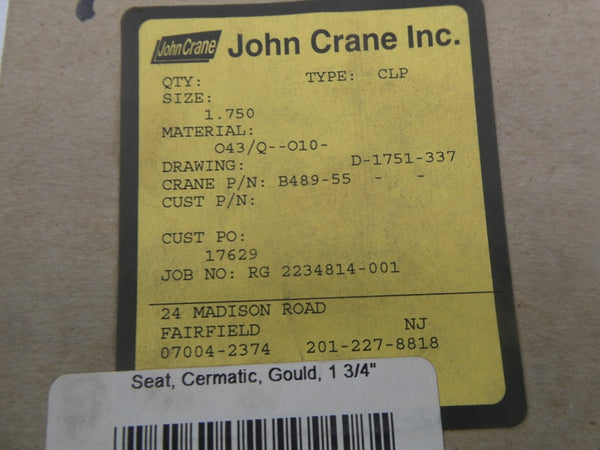 JOHN CRANE D-1751-337 B489-55 NSMP