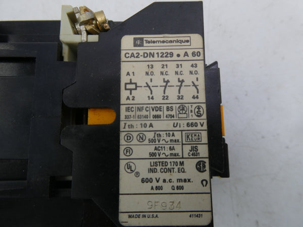 TELEMECANIQUE CA2-DN1229A60 110-120V 10A NSNP