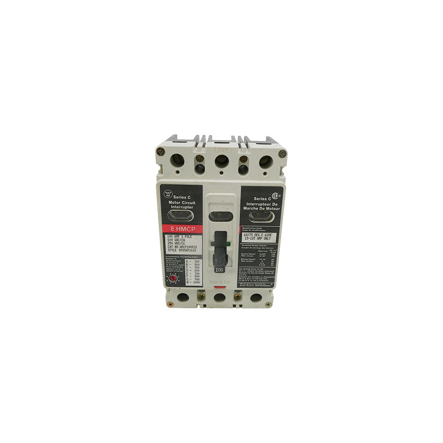 WESTINGHOUSE HMCP100R3S SER. C 600VAC 100A NSNP