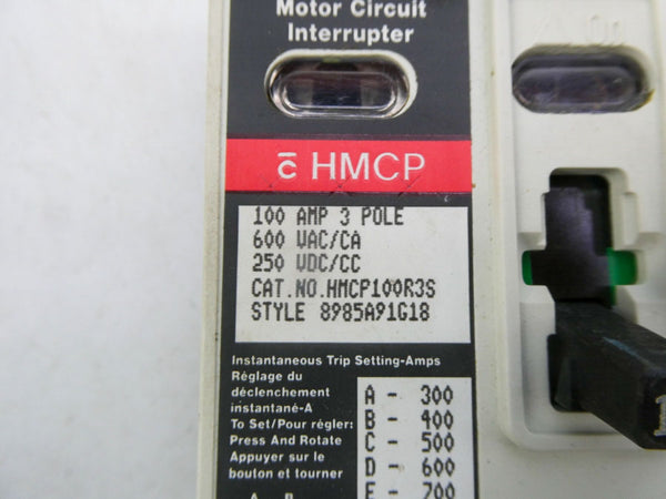 WESTINGHOUSE HMCP100R3S SER. C 600VAC 100A NSNP