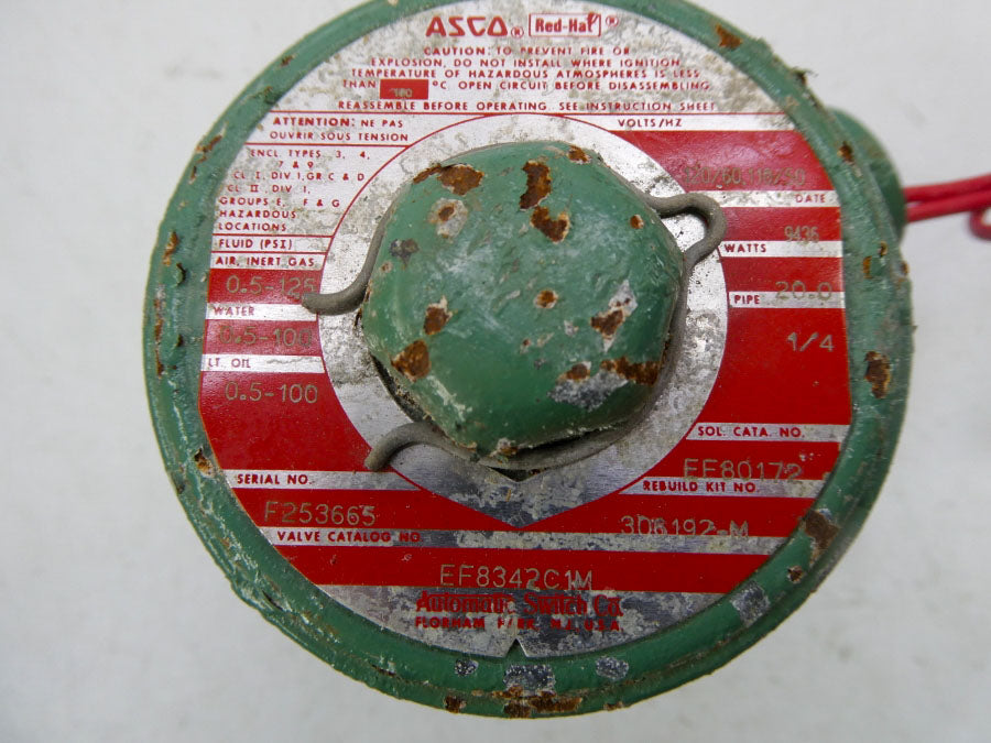 ASCO EF8342C1M 110/120V 0.5-125PSI 1/4" UNMP
