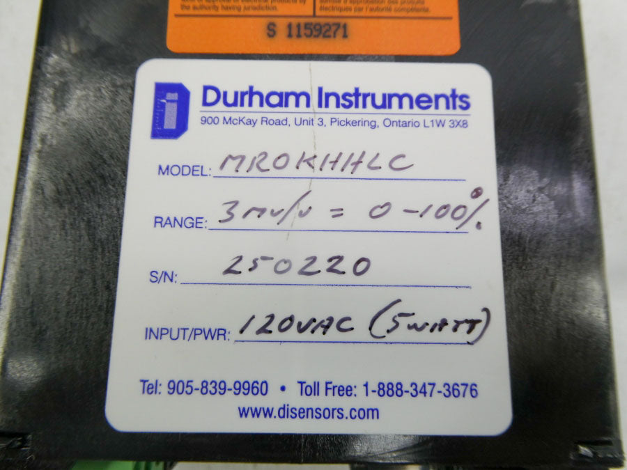 DURHAM INSTRUMENTS MROKHHLC 120VAC NSNP