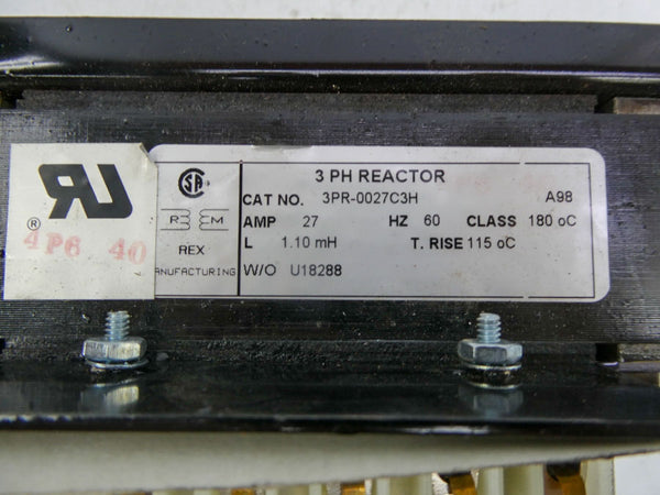REX MANUFACTURING 3PR-0027C3H 27A NSNP
