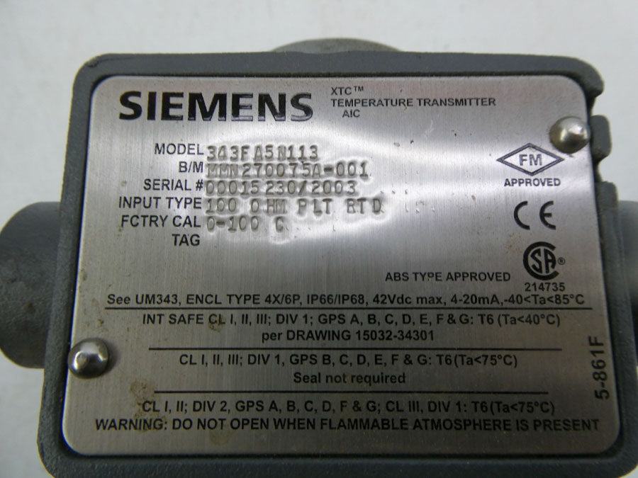 SIEMENS 343FA5N113 NSNP