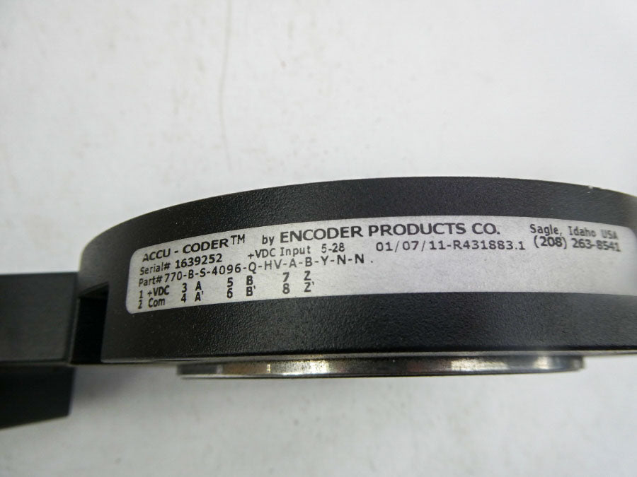 ACCU-CODER 770-B-S-4096-Q-HV-A-B-Y-N-N 5-28VDC NSNP