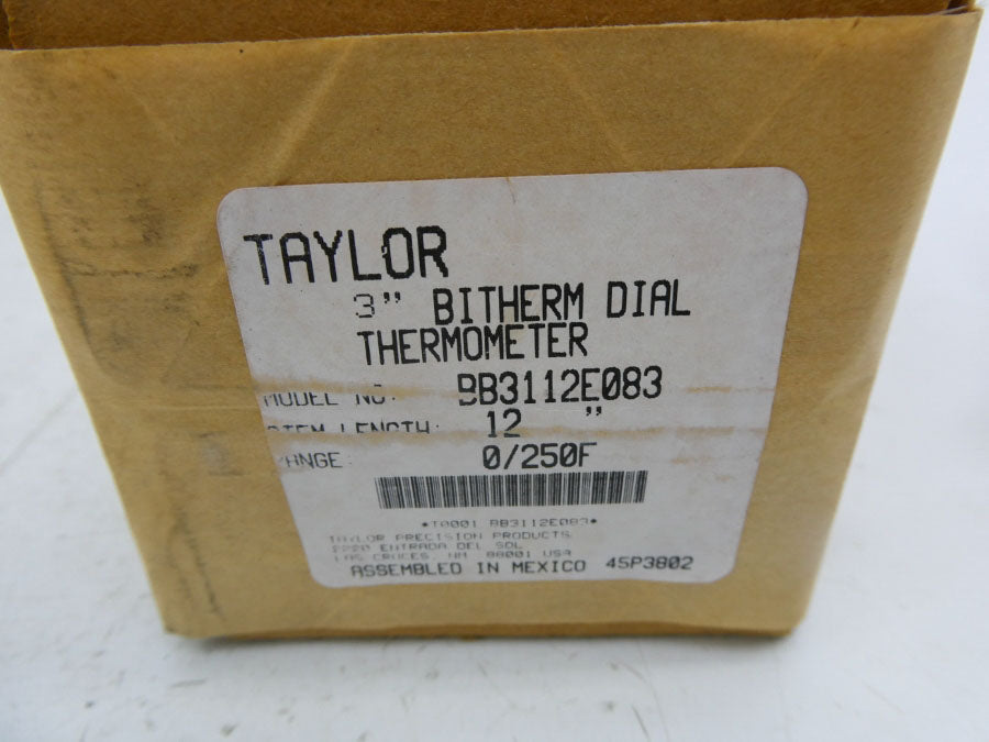 TAYLOR BB3112E083 0/250'F 3" NSFS