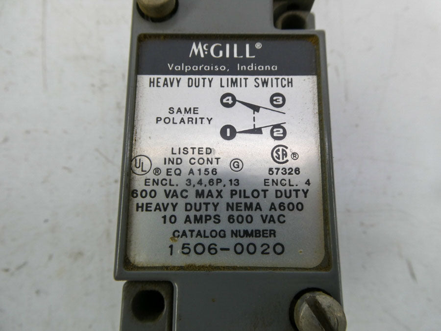 MCGILL 1506-0020 600VAC 10A UNMP