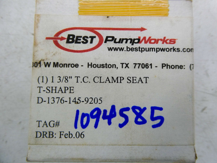BEST PUMP WORKS D-1376-145-9205 1-3/8" NSMP