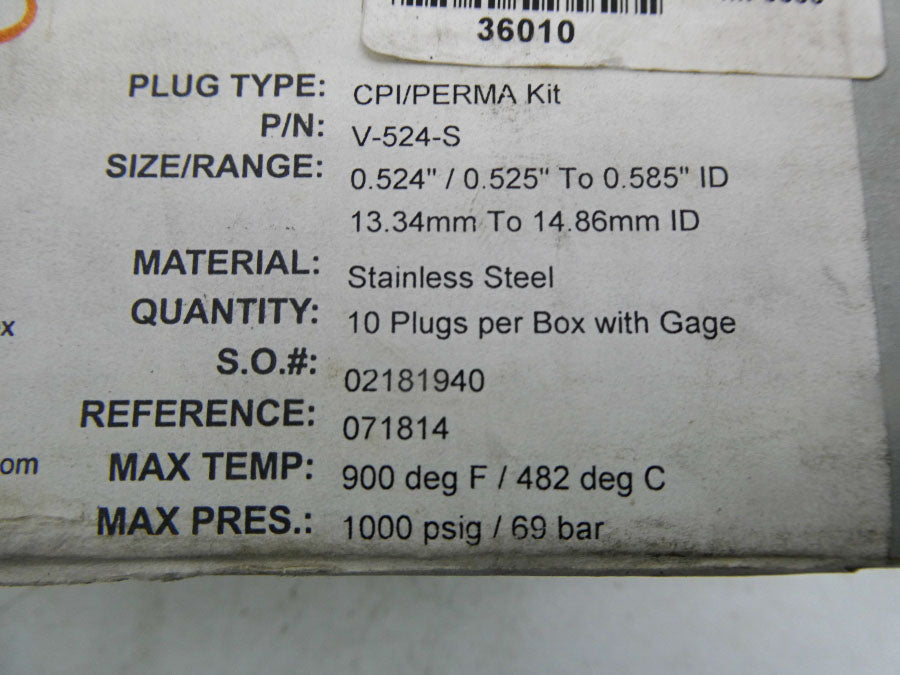 CURTIS WRIGHT V-524-S (PKG OF 10) NSMP