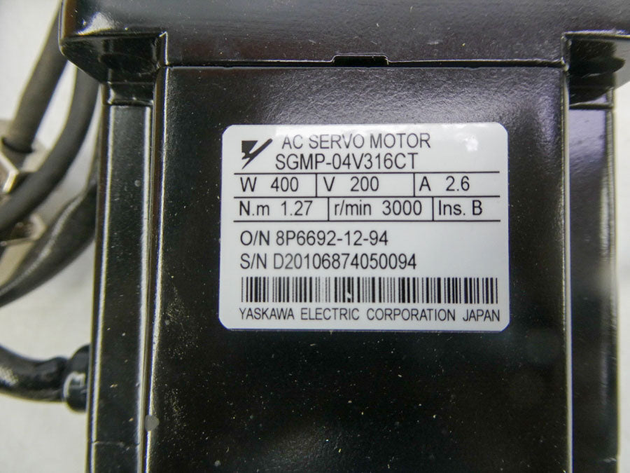 YASKAWA ELECTRIC SGMP-04V316CT 200V 2.6A NSNP
