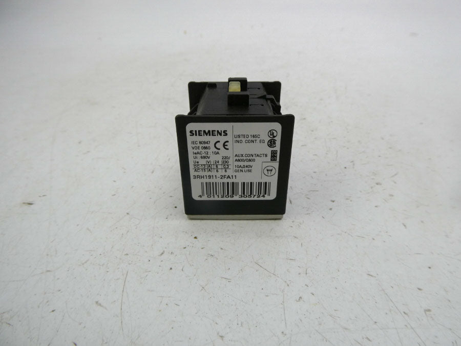 SIEMENS 3RH1911-2FA11 240V 10A NSMP