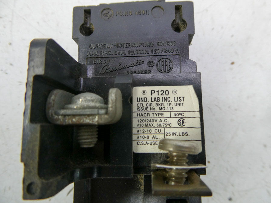 PUSHMATIC P120 120/240VAC 20A NSNP