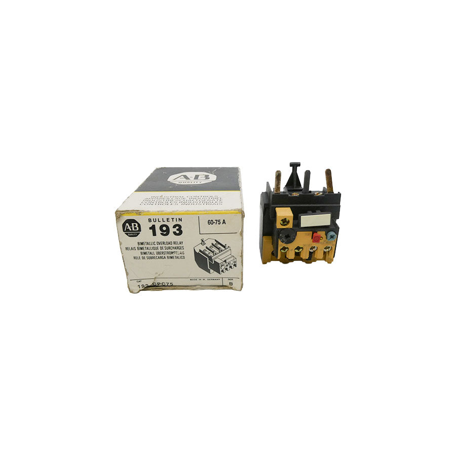 INDUSTRIAL SPARE PART 193-CPC75 SER. B 60-75A (BK/YL) NSMP