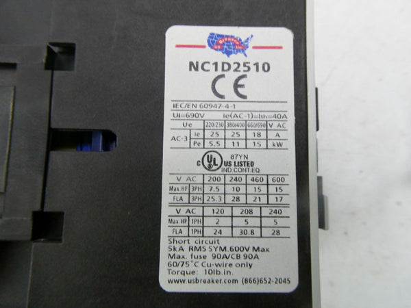 US BREAKER NC1D2510 120V 40A NSMP