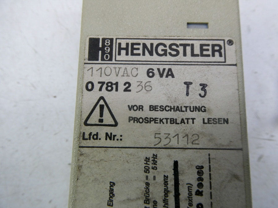 HENGSTLER 0781236T3 53112 110VAC NSNP