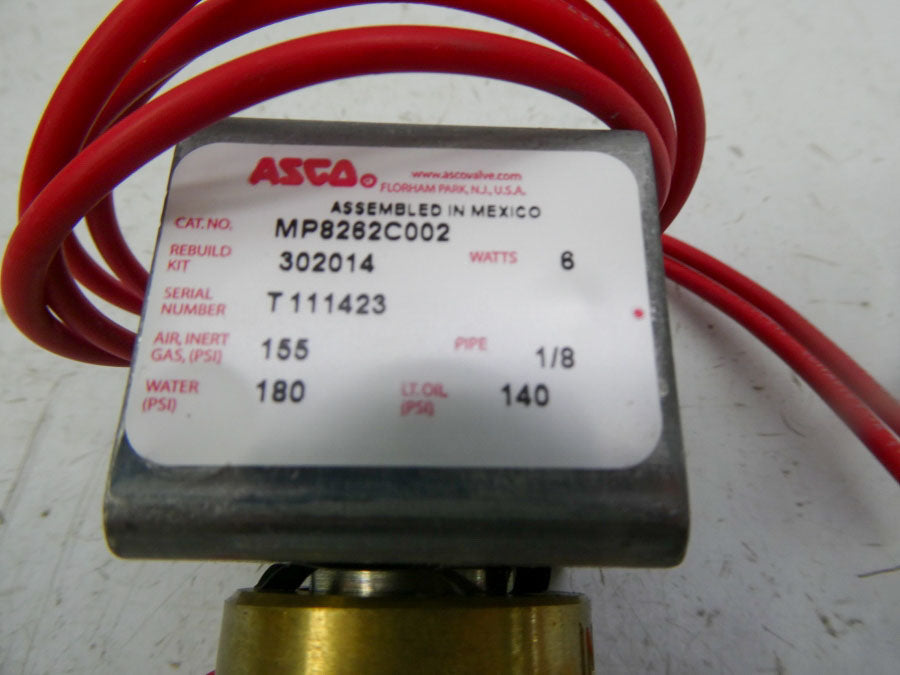ASCO MP8262C002 110/120V 140-180PSI 1/8" NSMP