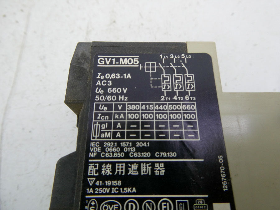 TELEMECANIQUE GV1-M05 660V 0.63-1A NSMP