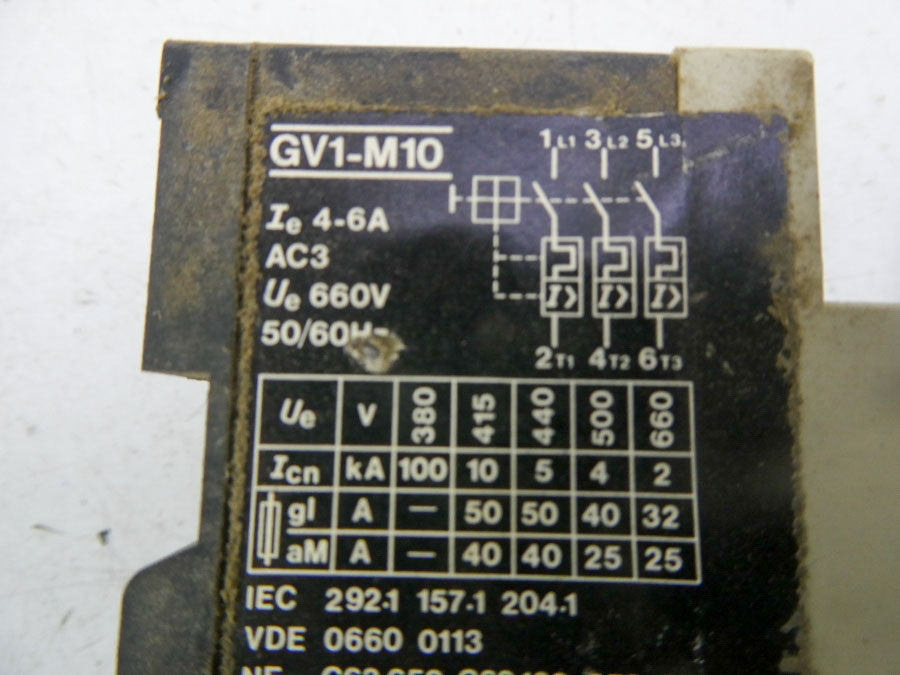 TELEMECANIQUE GV1-M10 660V 4-6A NSNP