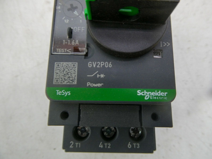 SCHNEIDER ELECTRIC GV2P06 1-1.6A (BLACK) NSMP
