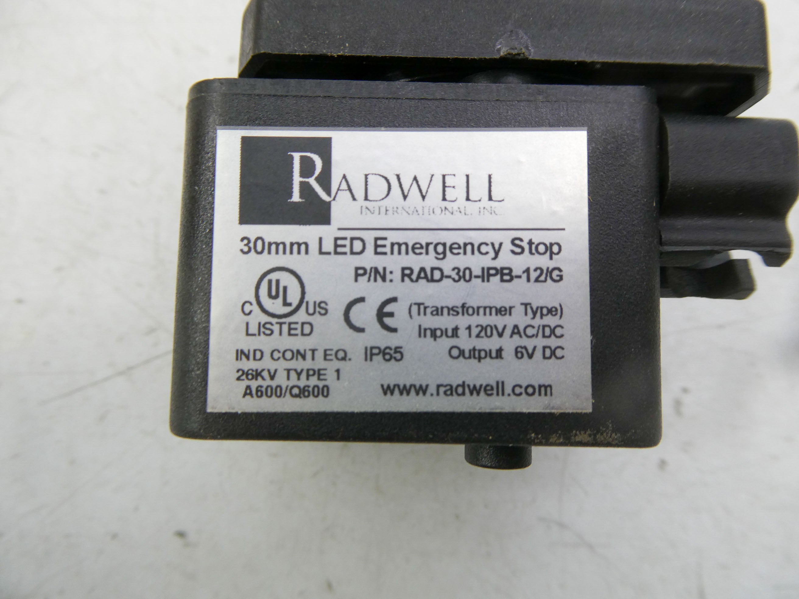 RADWELL RAD-30-IPB-12/G 120VAC/DC NSMP