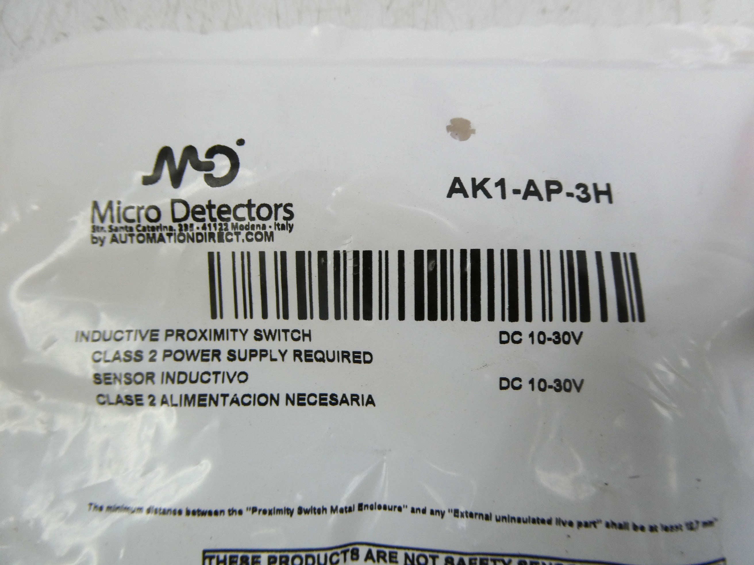 MICRO DETECTORS AK1-AP-3H 10-30VDC NSMP
