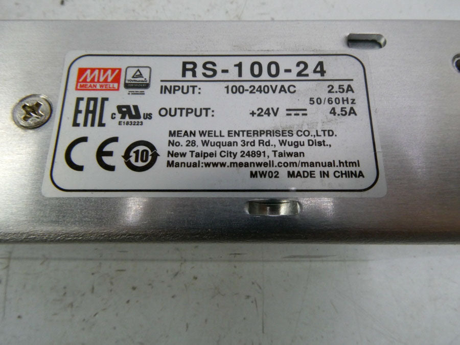 MEAN WELL RS-100-24 100-240VAC 2.5A NSMP
