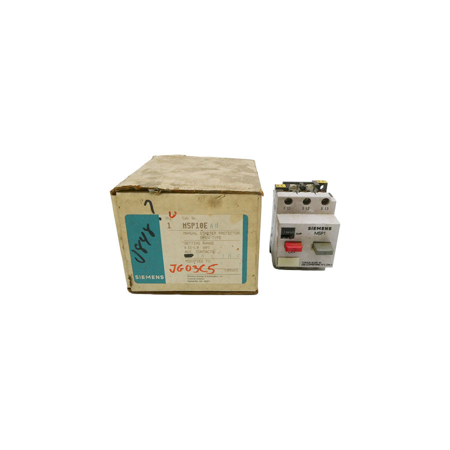 SIEMENS MSP10EA11 0.63-1.0A NSMP