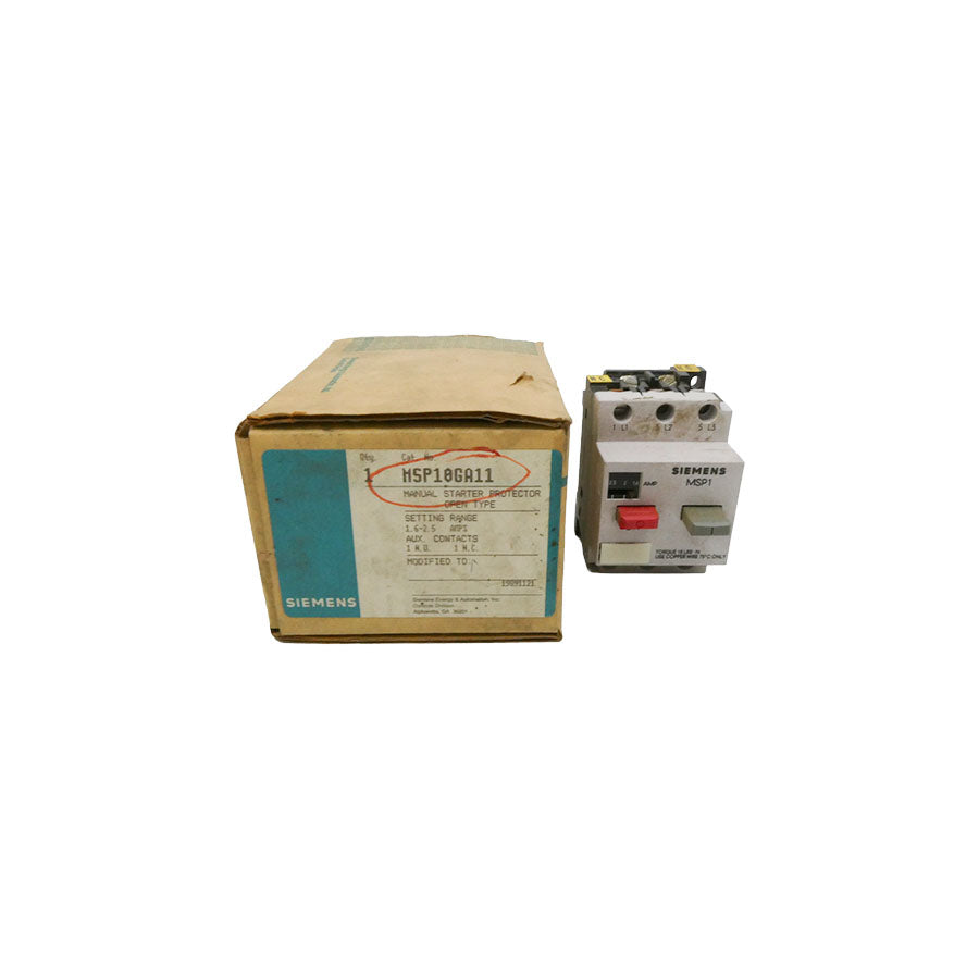 SIEMENS MSP10GA11 1.6-2.5A NSMP