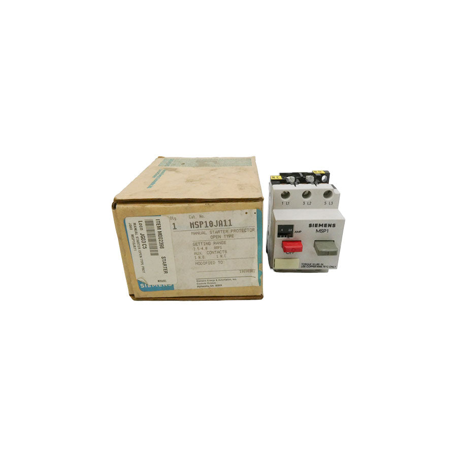 SIEMENS MSP10JA11 2.5-4A NSMP