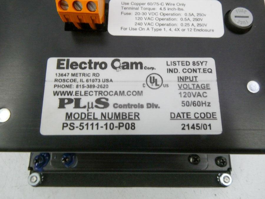 ELECTRO CAM PS-5111-10-P08 120VAC NSNP