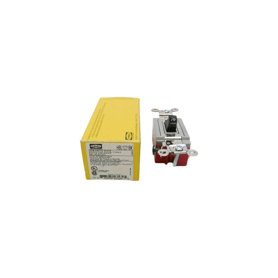 HUBBELL HBL1221BK 120-277VAC 20A NSMP