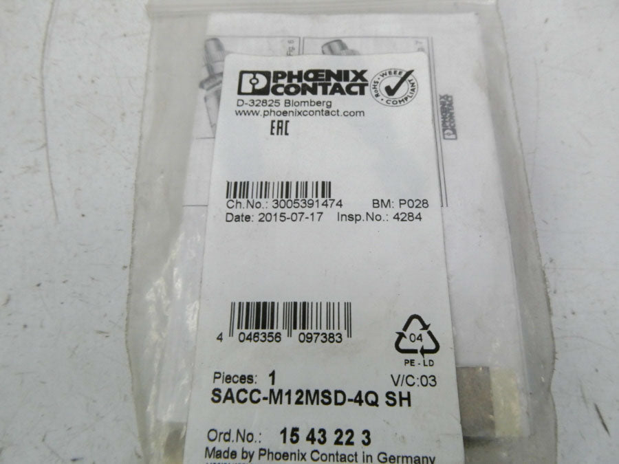 PHOENIX CONTACT SACC-M12MSD-4QSH 1543223 NSMP