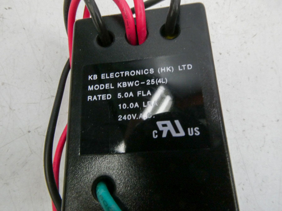 KB ELECTRONICS KBWC-25(4L) 240VAC 5.0A (AS PICTURED) NSNP